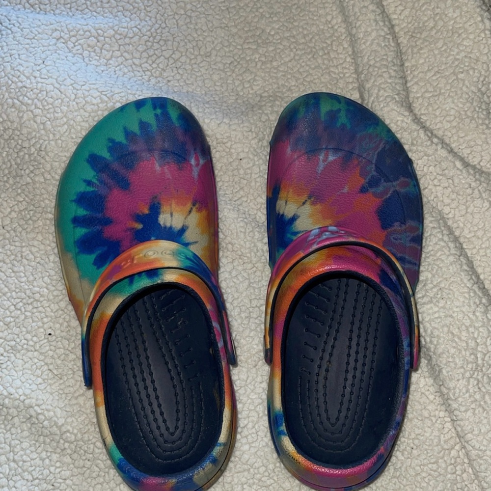CROCS Blue and Purple clogs